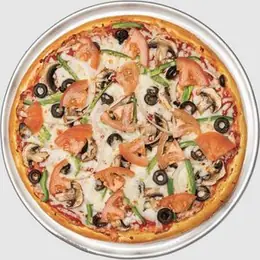 Photo of the Golden Gate veggie pizza