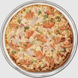 Photo of the Fisherman's Wharf shrimp and crab pizza